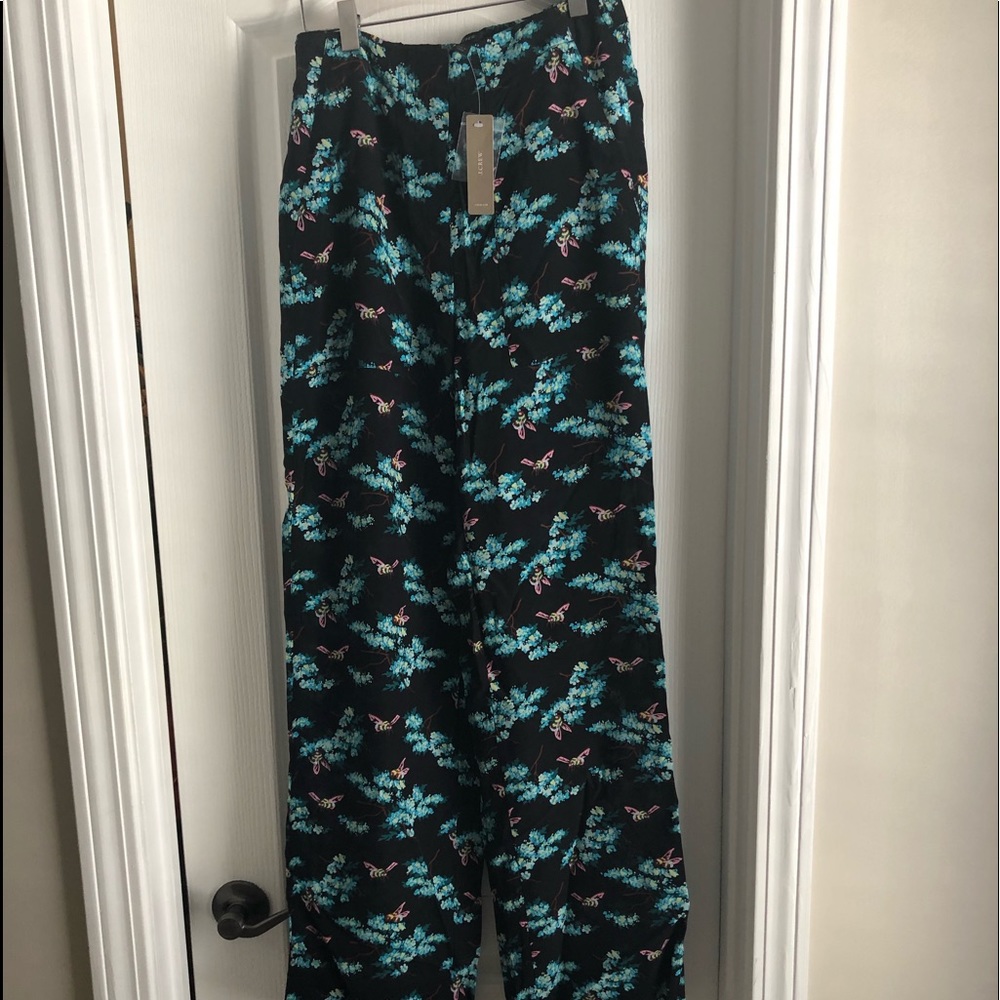 J Crew silk pant.